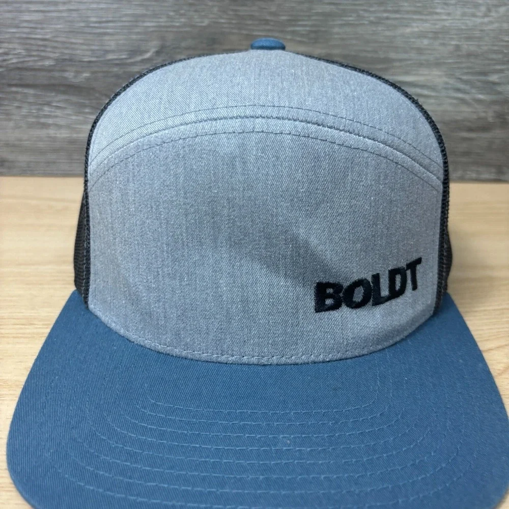 Boldt Hat Cap‎ Snapback Gray Panel One Size Adjustable